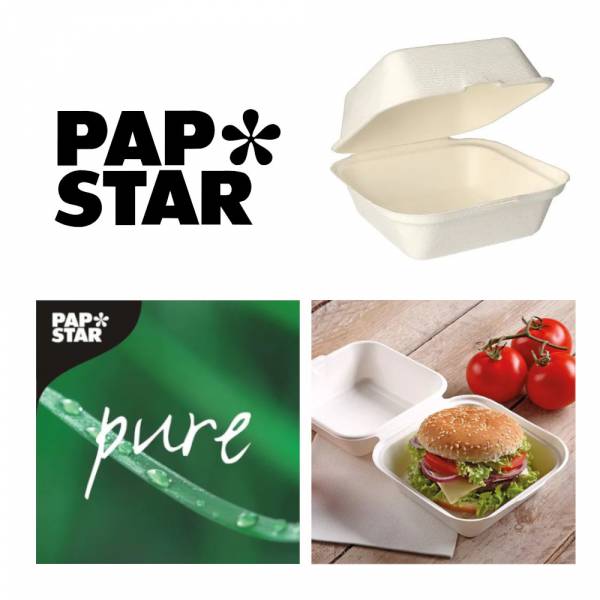 PAPS 82221 Envase para hamburguesa caña de azúcar
